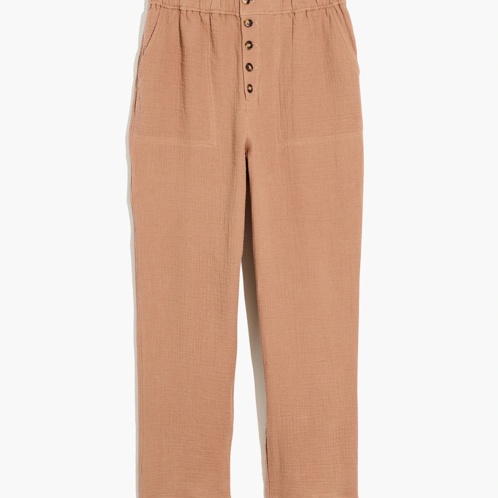 Madewell Brown Chinos & Khakis High-Waisted Relaxed Fit Trousers